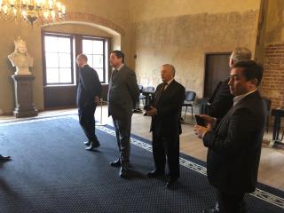 Přijetí na Staroměstské radnici