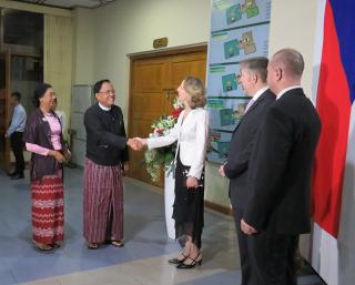Union Minister U Kyaw Tin with spouse also honored us by their presence.